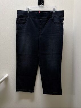 SPANX Black Denim Shaping Jeans Straight leg 3X P